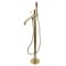 Kingston Brass KS8137DPL Freestanding Tub Faucet with Hand Shower, Brushed Brass KS8137DPL - alternate 1